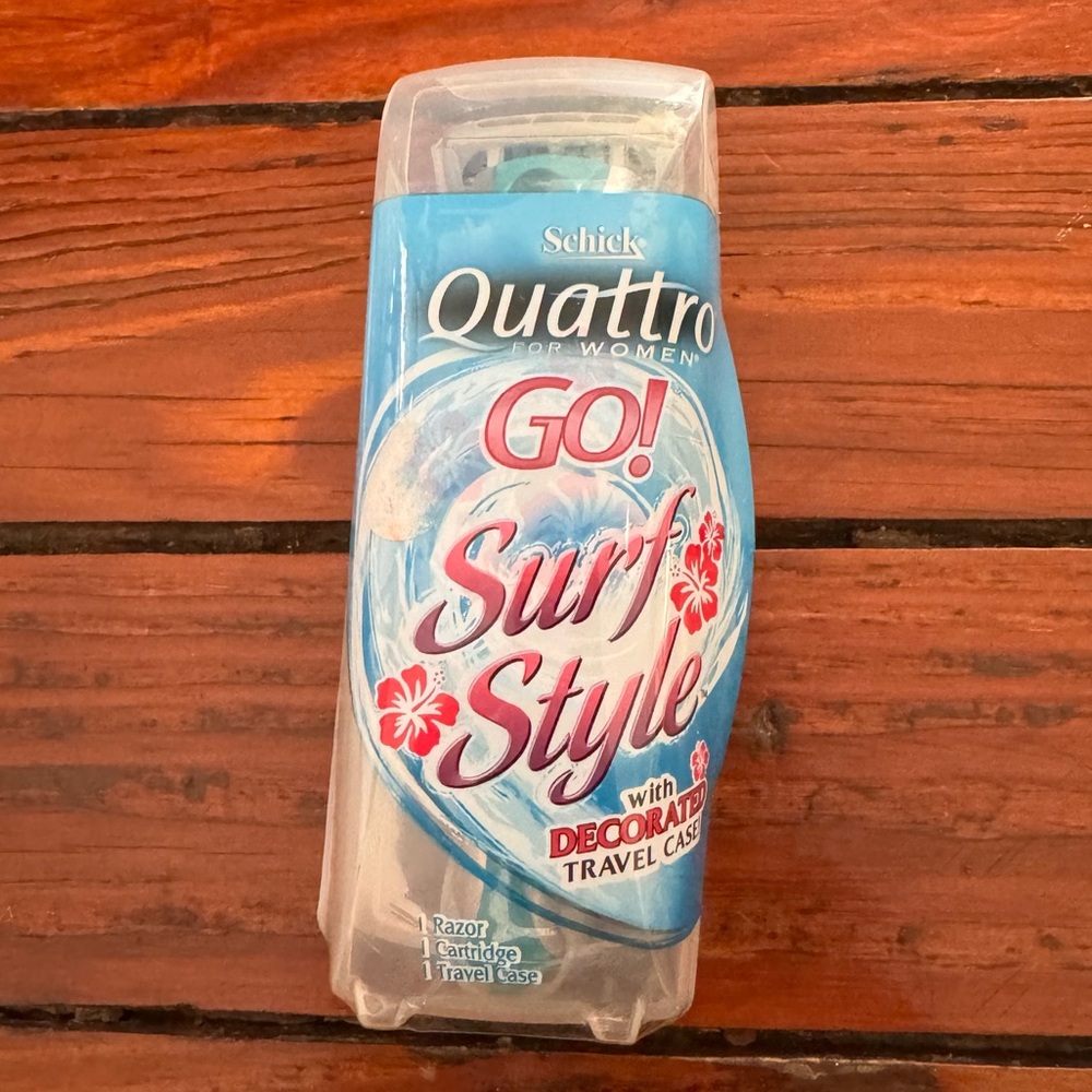 Schick Quattro Go! Razor & Travel Case NWT